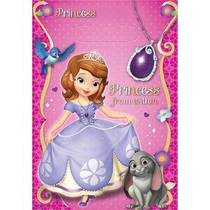 Disney Sofia The First Plastic Loot Bags 8 Pack